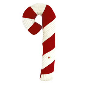 HuggleHounds Holiday Candy Cane 24" Dog Toy