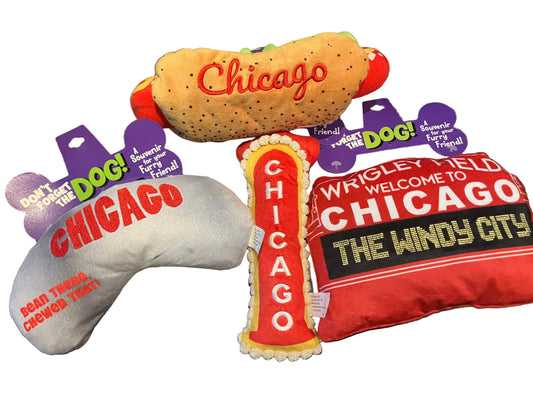 Tri-State Souvenir Novelty Chicago Plush Dog Toys