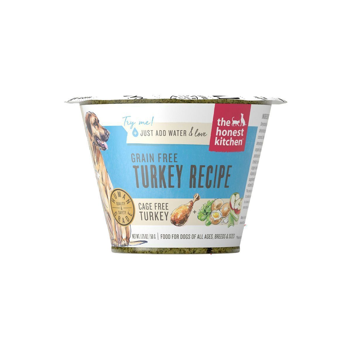 Honest Kitchen Grain-Free Turkey Dehydrated Dog Food 1.75oz - Paw Naturals