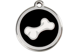 Red Dingo Enamel Pet ID Tag - 1BO - Bone - Paw Naturals