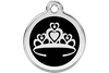 Red Dingo Enamel Pet ID Tag - 1CR - Crown Black / Large - Paw Naturals