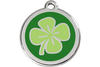 Red Dingo Enamel Pet ID Tag - 1CV - Clover Small - Paw Naturals