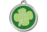 Red Dingo Enamel Pet ID Tag - 1CV - Clover Small - Paw Naturals