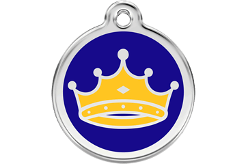 Red Dingo Enamel Pet ID Tag - 1KC - Kings Crown Small - Paw Naturals