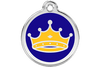 Red Dingo Enamel Pet ID Tag - 1KC - Kings Crown Small - Paw Naturals