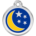 Red Dingo Enamel Pet ID Tag - 1MN - Moon Small - Paw Naturals