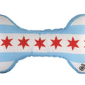 Sophisticated Pup Chicago Flag Bone Dog Toy