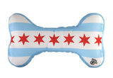 Sophisticated Pup Chicago Flag Bone Dog Toy