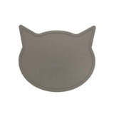 Ore’ Pet Silicone Placemat Cat Head Warm Gray - Paw Naturals