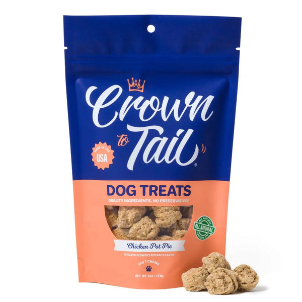 Crown to Tail Chicken Pot Pie Soft Chew Dog Treats, 6oz