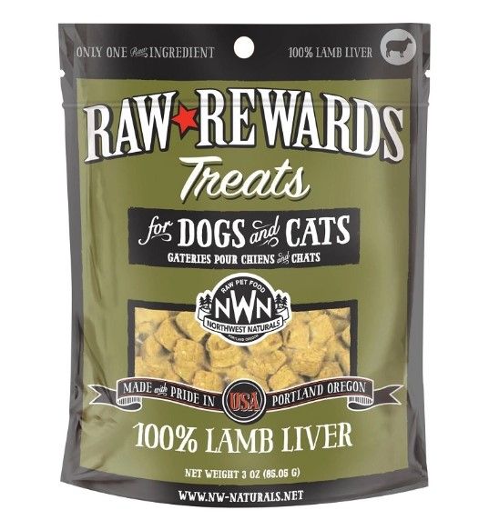 Northwest Naturals Freeze-Dried Treat For Dogs & Cats Lamb Liver / 3oz - Paw Naturals