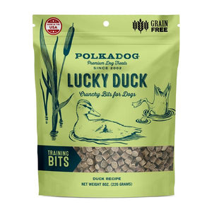 PolkaDog Bakery Crunchy Training Bits 8oz Lucky Duck - Paw Naturals