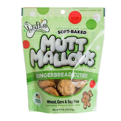 Lazy Dog Cookie Co Mutt Mallows Gingerbread Cuties 5oz Dog Treats