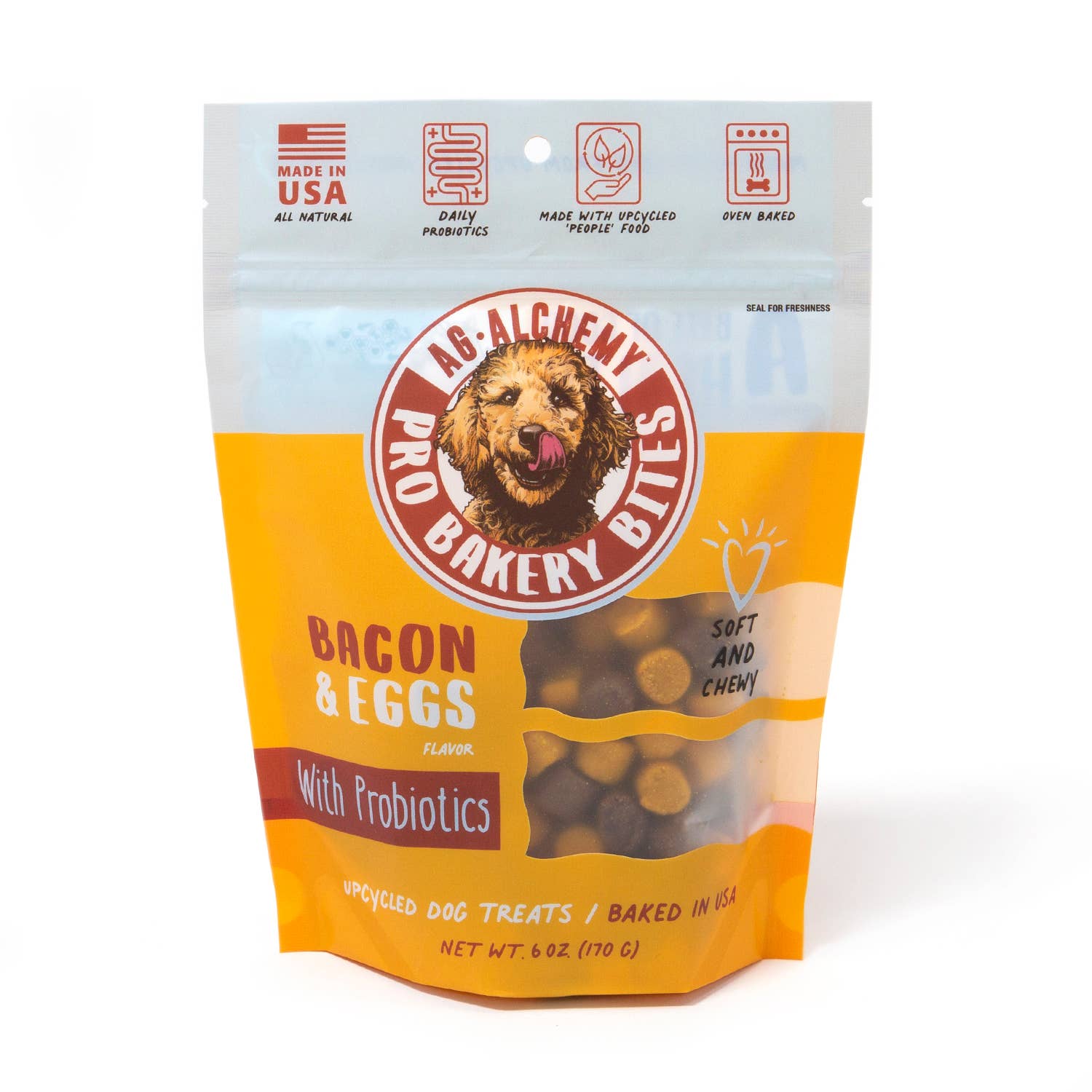AgAlchemy Animal Nutrition Pro Bakery Bites Soft & Chewy Bacon & Eggs Dog Treat