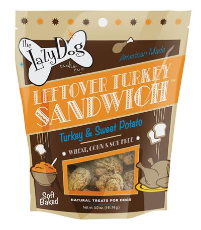 Lazy Dog Cookie Co. LLC Leftover Turkey Sandwich 5 oz Turkey and Sweet Potato Treats