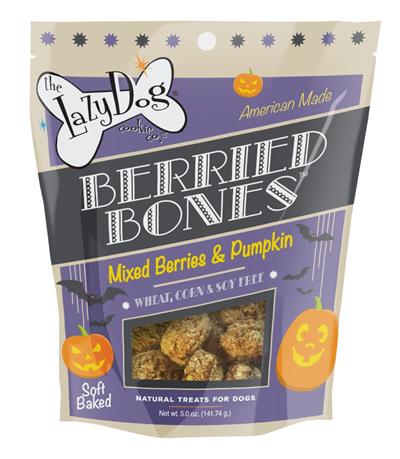 Lazy Dog Cookie Co. LLC Berried Bones 5 oz Mixed Berries & Pumpkin Treats