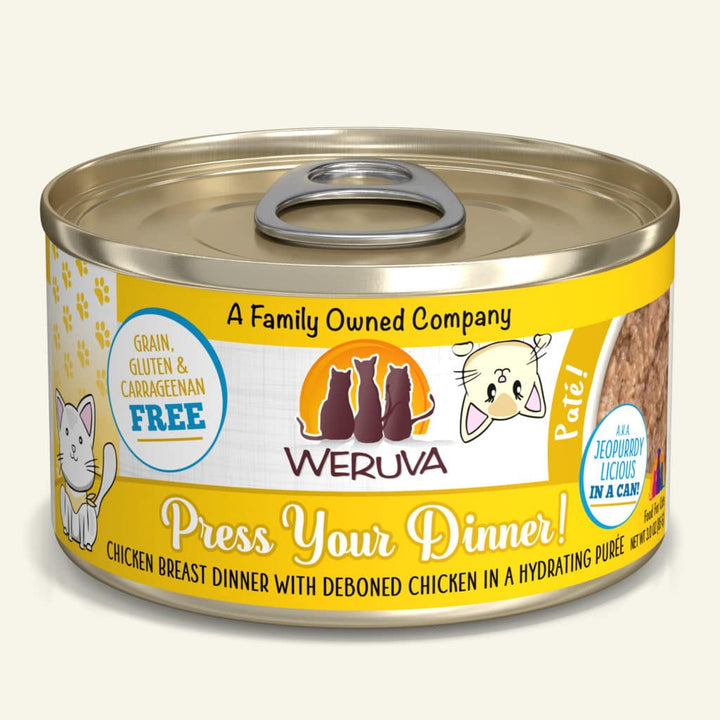 Weruva Pate Canned Cat Food 3oz Press Your Dinner - Paw Naturals