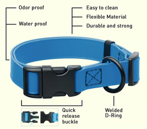 Dogline Biothane Quick-Release Microbial Waterproof Collar - Paw Naturals
