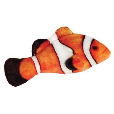 Kittybelles Clownfish Plush Fish Cat Toy