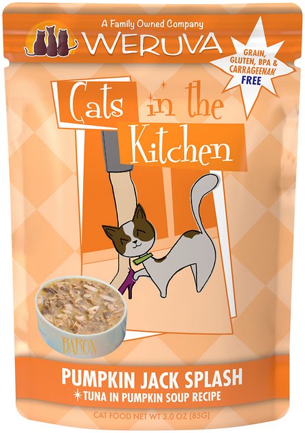 Weruva Cats In The Kitchen Wet Cat Food 3oz Pouch / Pumpkin Jack Splash - Paw Naturals