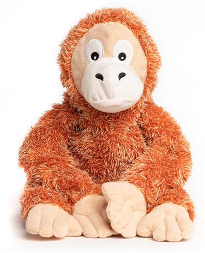 fabdog Fluffy Orangutan Plush Toy with Fabtough