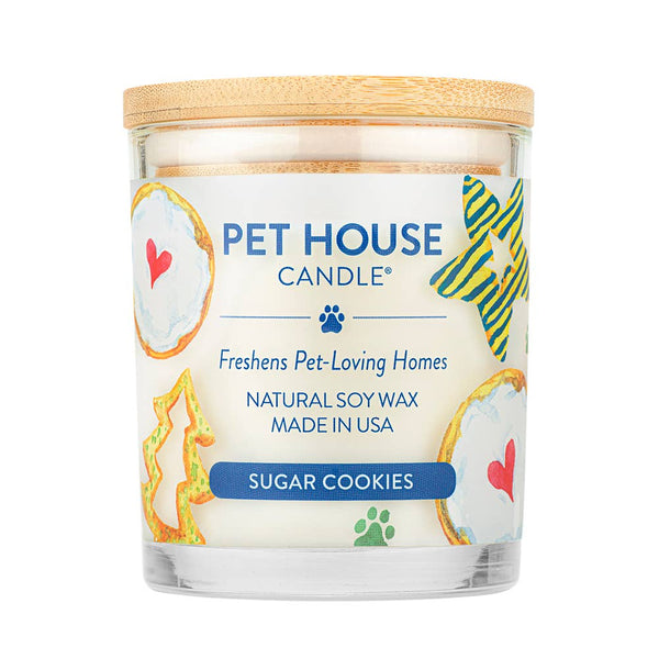 Pet House by One Fur All Holiday Candle Sugar Cookies 9oz - Paw Naturals