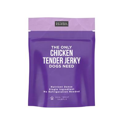 Natural Rapport Chicken Tender Jerky Dog Treats 1oz Sample - Paw Naturals