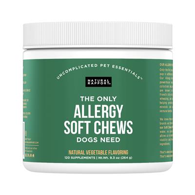 Natural Rapport Allergy Soft Chews 120ct Jar - Paw Naturals