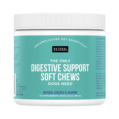 Natural Rapport Digestive Support Soft Chews 120ct Jar - Paw Naturals