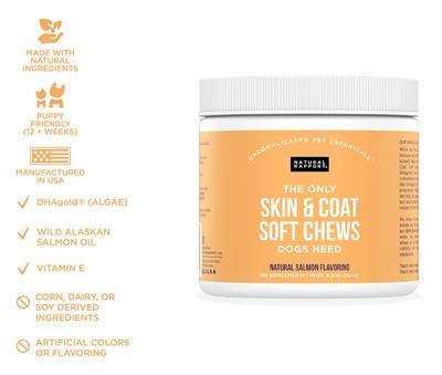 Natural Rapport Skin & Coat Soft Chews - Paw Naturals