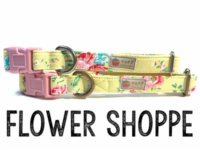 Very Vintage Designs Flower Shoppe Organic Cotton Collars & Leashes