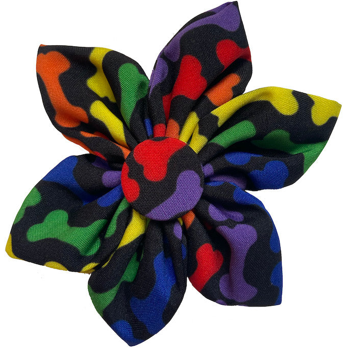 Huxley & Kent Pinwheel Flower in Unity Rainbow