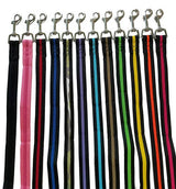 Bark Appeal Mesh 3/4 inch Plaid and Solid Leash Pink - Paw Naturals