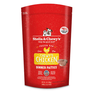 Stella & Chewy's Chewy's Chicken Dinner Patties Raw Frozen Dog Food 3lb - Paw Naturals