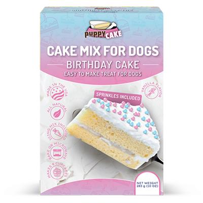 Puppy Cake Birthday Cake with Sprinkles Cake Mix and Frosting