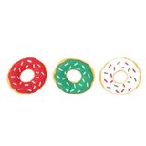 ZippyPaws Miniz Holiday Donutz 3pk Dog Toy