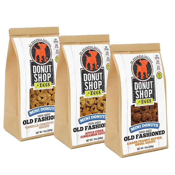 K9 Granola Factory Old Fashioned Cake Style Mini Donuts 12oz - Paw Naturals