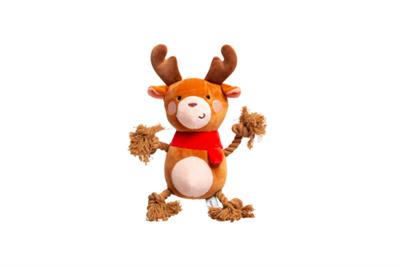Pearhead Reindeer Plush Dog Toy