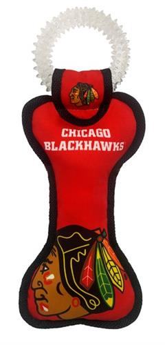 Pets First Co. NHL Chicago Blackhawks Dental Tug Toy - Paw Naturals
