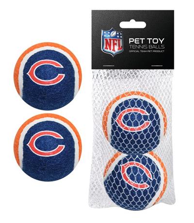 Pets First Co. NFL Chicago Bears 2Pc Tennis Balls - Paw Naturals