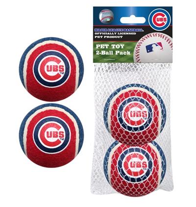 Pets First Co. MLB Chicago Cubs 2Pc Tennis Balls