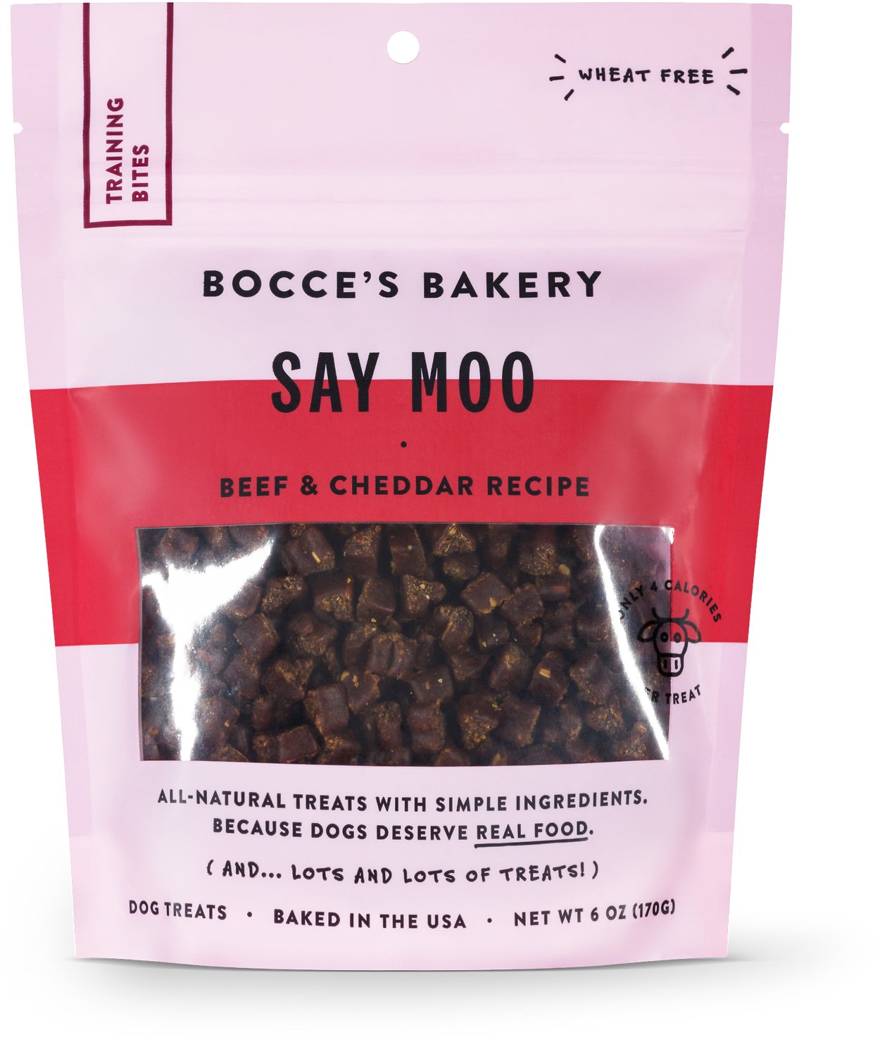 Bocce's Bakery Everyday Training Bites 6oz Say Moo - Paw Naturals