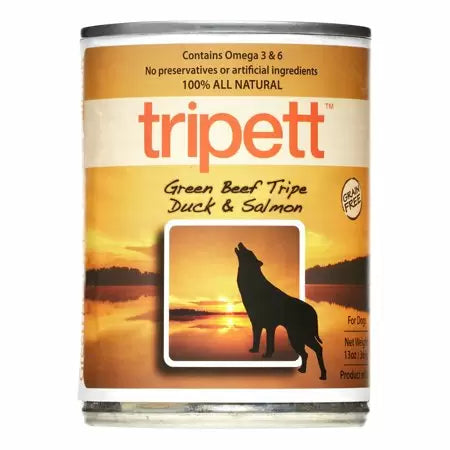 Tripett Green Beef Tripe, Duck & Salmon Canned Food