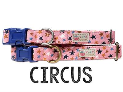 Very Vintage Designs Circus Organic Cotton Collars & Leashes