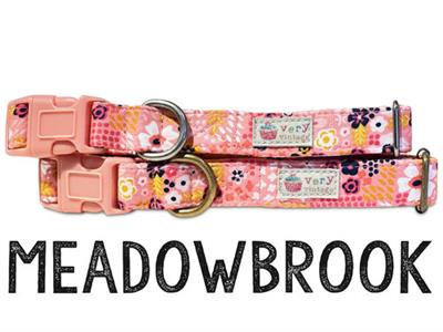 Very Vintage Designs Meadowbrook Organic Cotton Collars & Leashes XS - 3/8" x 6-10" - Paw Naturals