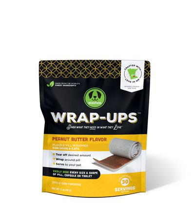 Stashios Wrap-Ups for Dogs & Cats Peanut Butter - Paw Naturals