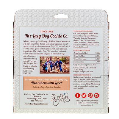 Lazy Dog Cookie Co. Homestyle Pumpkin Pup-Pie Dog Treat - Paw Naturals