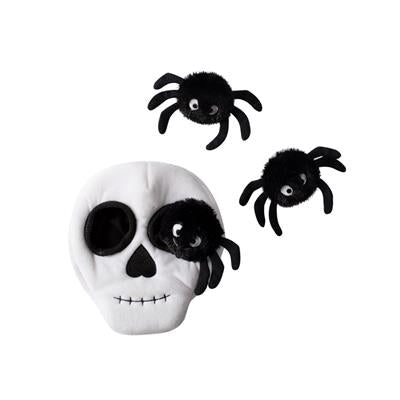 Pet Shop by Fringe Studio Skull With Spiders Hide & Seek Plush Dog Toys