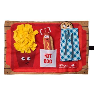 Nina Ottosson Activity Matz Fast Food Fun Game Plush Dog Puzzle Mat - Paw Naturals