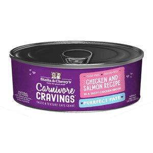 Stella & Chewy's Carnivore Cravings Purrfect Pate Canned Cat Food Chicken & Salmon / 2.8oz - Paw Naturals